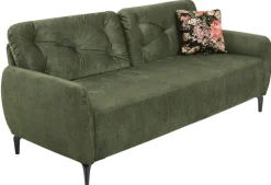 QUARTIER Sofa 3-Sitzer VENTA dunkelgrün