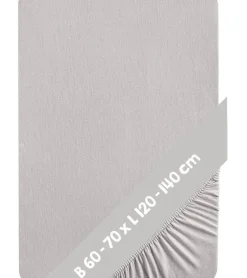 Spannbettlaken LIL 70 x 140 cm hellgrau