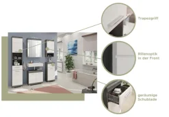 Spiegel 60 x 79 cm grau