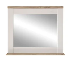 QUARTIER Spiegel CASA 80 x 70 cm braun/ weiß