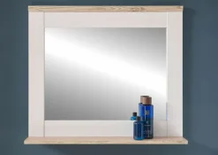 QUARTIER Spiegel CASA 80 x 70 cm braun/ weiß