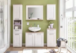 QUARTIER Spiegel CASA 80 x 70 cm braun/ weiß