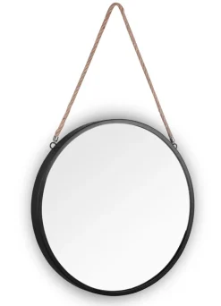 Spiegel rund NINA 40 cm schwarz