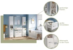 QUARTIER Spiegelschrank LINUS 60 x 70 cm weiß