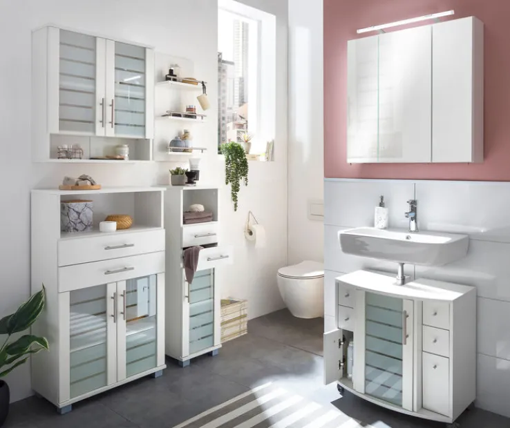 Spiegelschrank LUCA 70 x 75 cm weiß