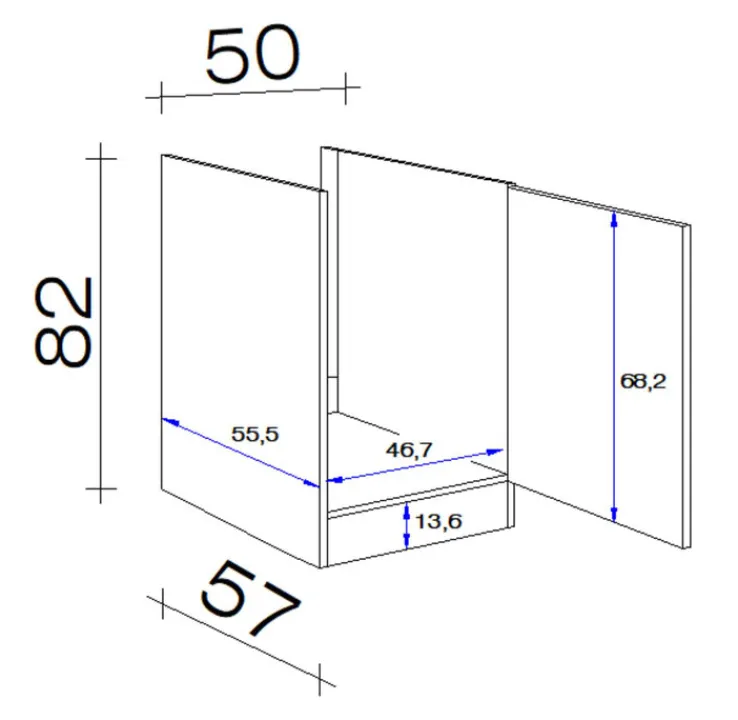 QUARTIER Spülenunterschrank NANO Buche