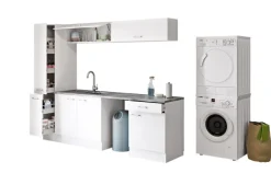 QUARTIER Spülenunterschrank PETE weiß