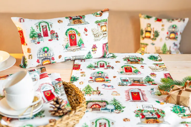 SPRÜGEL Tischdecke NAVIDAD COZY HOME 85 x 85 cm mehrfarbig