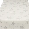 SPRÜGEL Tischläufer GLAMOUR STAR SILVER 40x90 cm Weiß,Silberfarbig