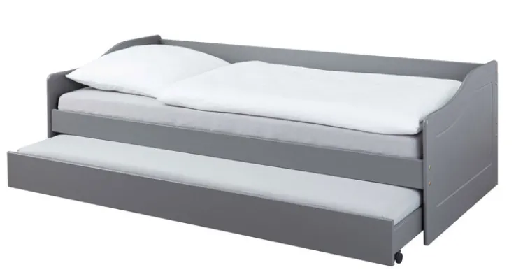 Stauraum-/Funktionsbett DAN 90 x 200 cm grau