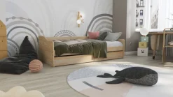 Stauraum-/Funktionsbett DAN 90 x 200 cm braun