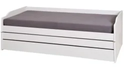 Stauraum-/Funktionsbett JANNES 90 x 200 cm weiß