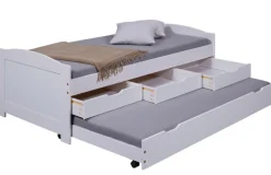 Stauraum-/Funktionsbett JULIUS 90 x 190 cm weiß