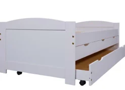 Stauraum-/Funktionsbett JULIUS 90 x 190 cm weiß