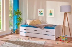 Stauraum-/Funktionsbett JULIUS 90 x 190 cm weiß