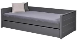 Stauraum-/Funktionsbett NIELES 90 x 200 cm grau