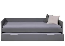 Stauraum-/Funktionsbett NIELES 90 x 200 cm grau