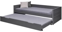 Stauraum-/Funktionsbett NIELES 90 x 200 cm grau