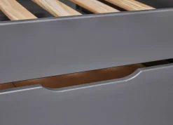 Stauraum-/Funktionsbett NIELES 90 x 200 cm grau