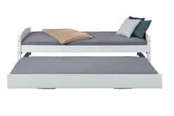 Stauraum-/Funktionsbett SÖREN 90 x 200 cm weiß