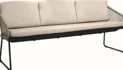 STERN Dining Gartenbank ODEA schwarz /cremebeige