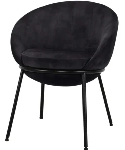 QUARTIER Stuhl ROUND anthrazit/schwarz