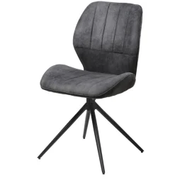 QUARTIER Stuhl VERMONT grau/schwarz