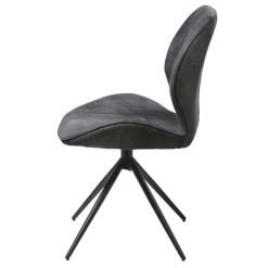 QUARTIER Stuhl VERMONT grau/schwarz