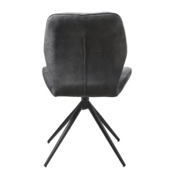 QUARTIER Stuhl VERMONT grau/schwarz