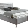 SYSTEMPOLSTER sleep Polsterbett ALESSANDRIA 180 x 200 cm silber