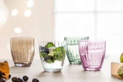 TAFELWERT Becher GIORGIA 6er Set rauchbraun