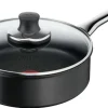 TEFAL Schmorpfanne EXCELLENCE Aluminium 24 cm Schwarz