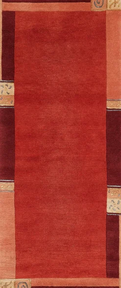 LUXOR living Teppich MANALI 80 x 200 cm rot