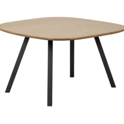 Tisch TABLO 130 x 130 cm Eiche massiv/schwarz