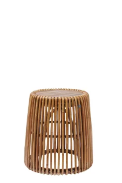 TOM TAILOR Beistelltisch 50 x 50 cm Rattan/reyceltes Teakholz natur