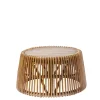 TOM TAILOR Beistelltisch 69 x 69 cm Rattan/reyceltes Teakholz natur