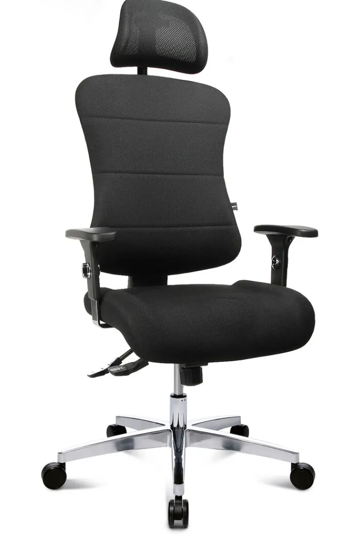 Topstar Drehstuhl SITNESS CREATE Textil Aluminiumgestell schwarz mit Armlehnen