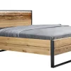TRAUMWERKSTATT Bett STEEL 180 x 200 cm braun/ schwarz
