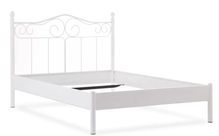 TRAUMWERKSTATT Metallbettgestell PALERMO 140 x 200 cm weiß