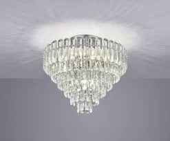 TRIO Deckenlampe TRS MALIZIA 58x49cm chromfarbig