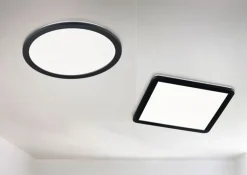 TRIO LED Badlampe CAMILLA 40 x 40 cm schwarz