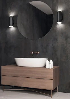 TRIO LED Badlampe RAY 16 cm schwarz