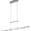TRIO LED Balkenpendel Lacal nickelfarbig