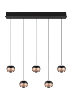 TRIO LED Balkenpendel TRS ORBIT 100 cm schwarz /coffee