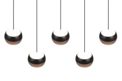 TRIO LED Balkenpendel TRS ORBIT 100 cm schwarz /coffee