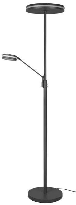 TRIO LED Deckenfluter FRANKLIN 2-flg anthrazit