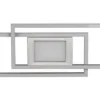 TRIO LED Deckenlampe GANADO 110 x 21 cm nickelfarbig