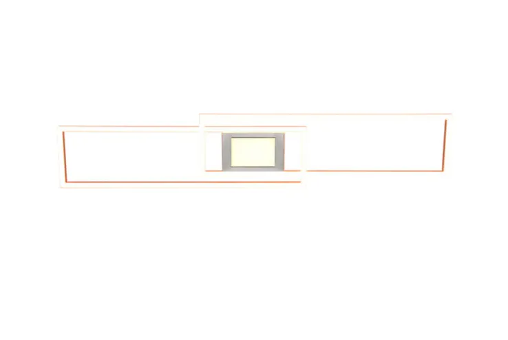 TRIO LED Deckenlampe GANADO 110 x 21 cm nickelfarbig
