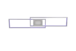 TRIO LED Deckenlampe GANADO 110 x 21 cm nickelfarbig