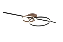 TRIO LED Deckenlampe MONTILLA 100 cm coffee